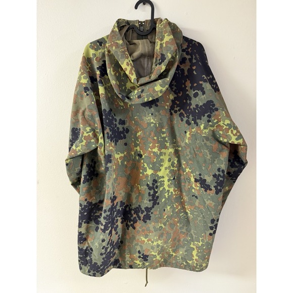 German Army Field Jacket GoreTex Flecktarn Camo Waterproof RainJacket S 48/50 M - Picture 2 of 5